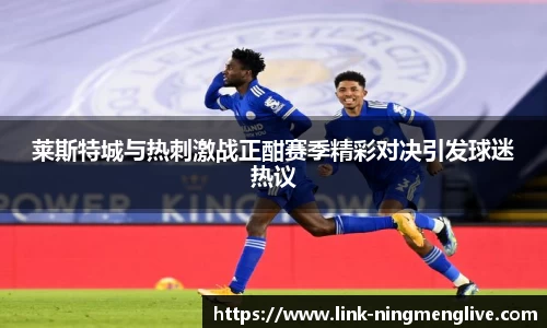 莱斯特城与热刺激战正酣赛季精彩对决引发球迷热议